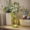 LED-Flasche Vogelgesang, grün, 32 cm