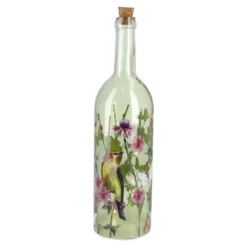 LED-Flasche Vogelgesang, grün, 32 cm