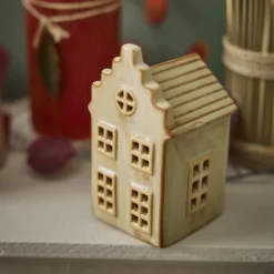 LED-Haus, farbig/creme, 11 cm