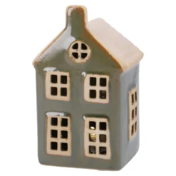 LED-Haus, farbig/grün, 11 cm