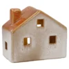 LED-Haus Rustik, orange, 8 cm