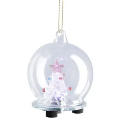 LED-Kugel Tanne, bunt, 6 x 7.5 cm