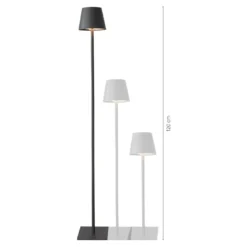 LED-Lampe Akku, dunkelgrau, 120 cm