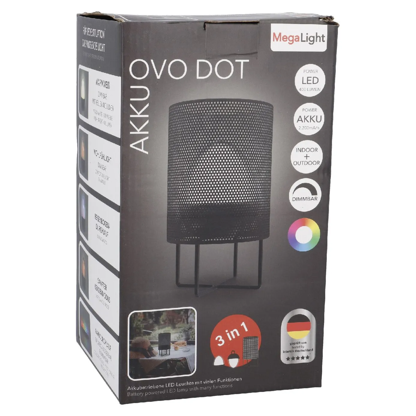 LED-Leuchte Ovo, Metall, 22 cm
