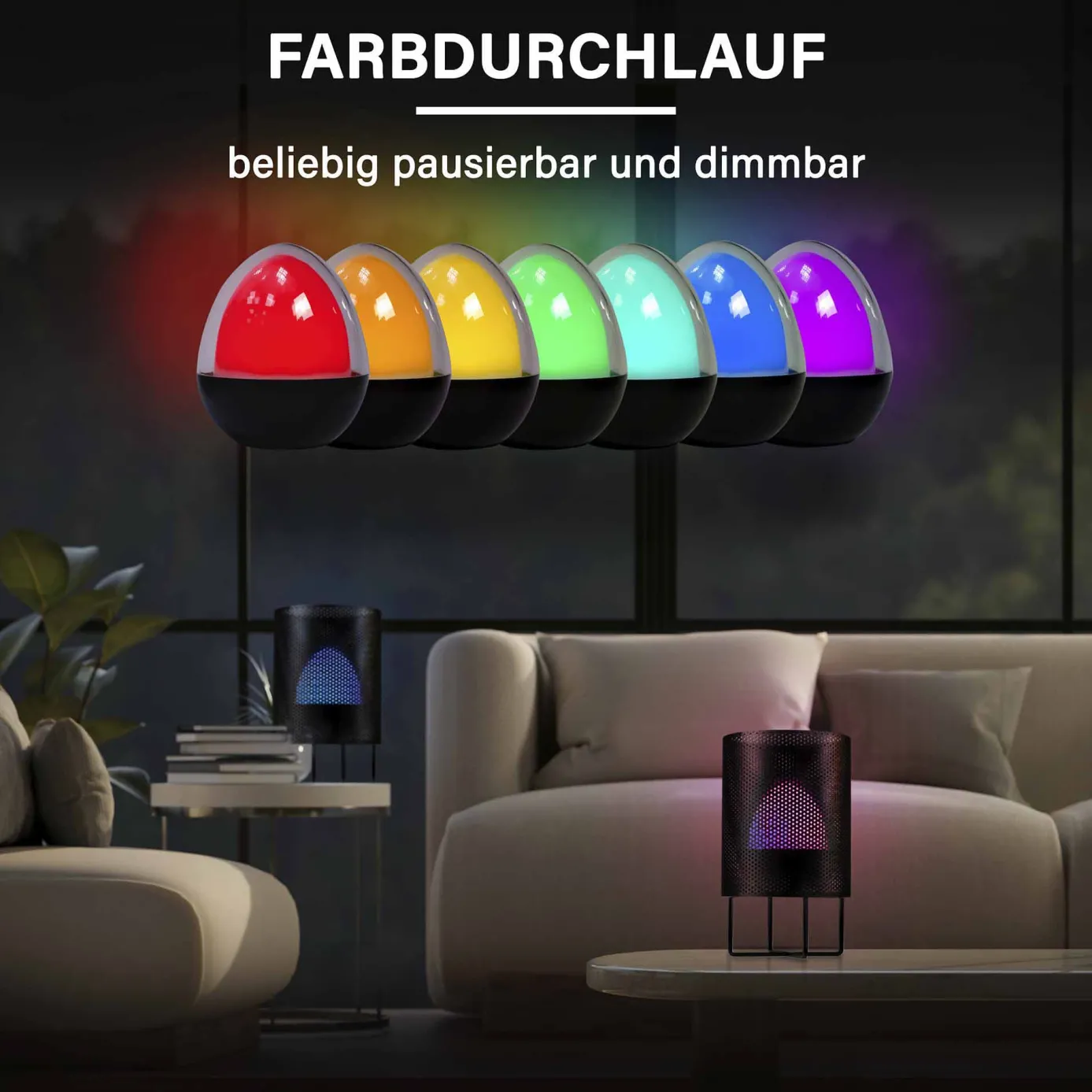 LED-Leuchte Ovo, Metall, 22 cm