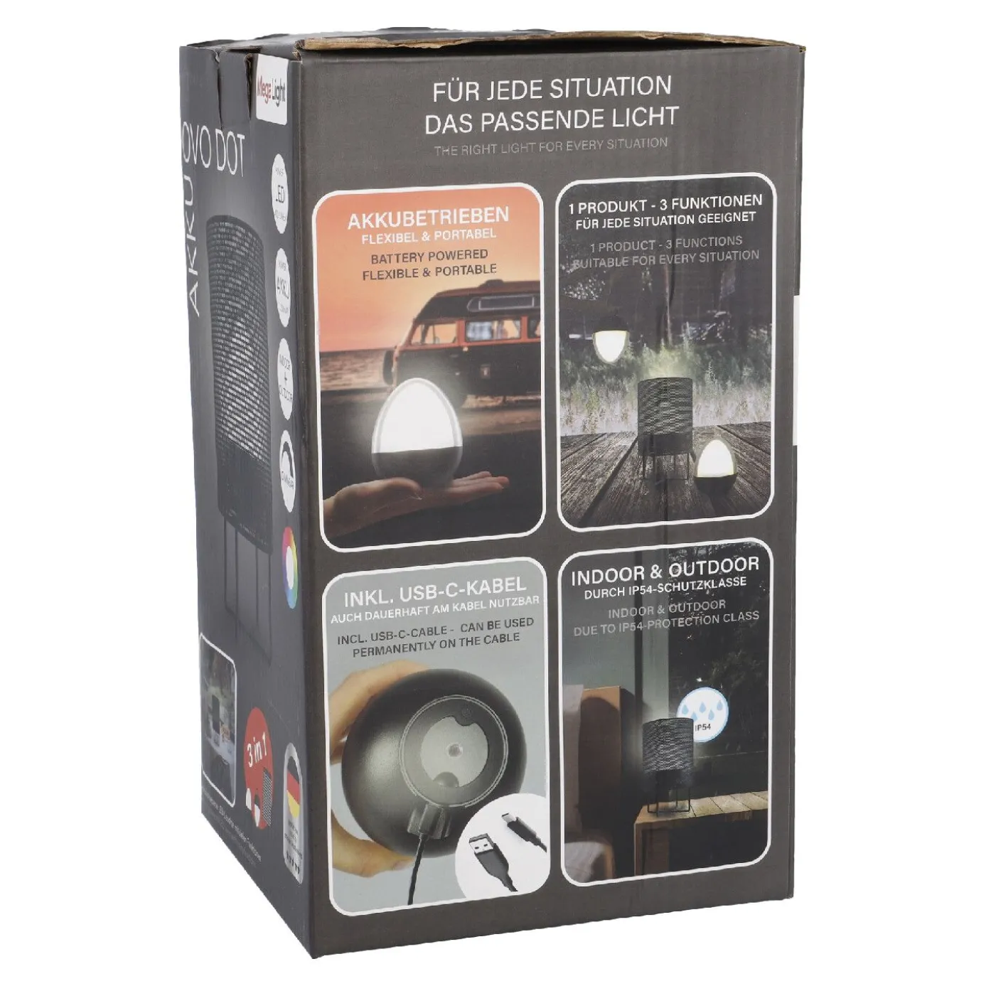 LED-Leuchte Ovo, Metall, 22 cm