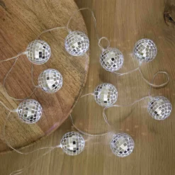 LED-Lichterkette Discokugel, 10er