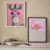 LED-Objekt Neon, Zebra/weiß, 30 x 40 cm