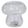 LED-Pilz Craquele, klar, 8 cm