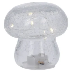 LED-Pilz Craquele, klar, 8 cm
