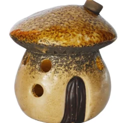 LED-Pilz Haus, gelb, 13 cm