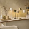 LED-Tischlampe Akku, creme, 28 cm