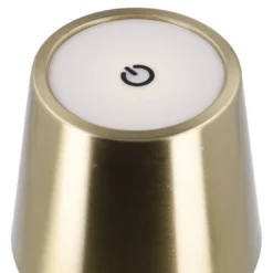 LED-Tischlampe Akku, gold, 37 cm