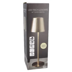 LED-Tischlampe Akku, gold, 37 cm