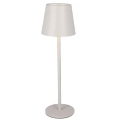 LED-Tischlampe Akku, grau, 37 cm