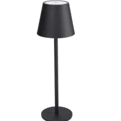 LED-Tischlampe Akku, schwarz, 37 cm
