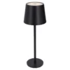 LED-Tischlampe Akku, schwarz, 28 cm
