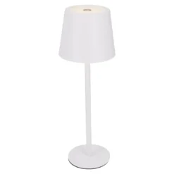 LED-Tischlampe Akku, weiß, 28 cm