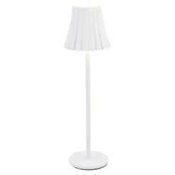 LED-Tischlampe Schirm, weiß, 28 cm