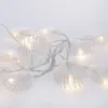 Lichterkette Muschel, klar, 10er