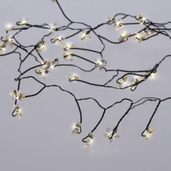 Lichterkette Stern/Cluster, schwarz, 48 LED