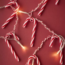 Lichterkette Zuckerstange, 10er