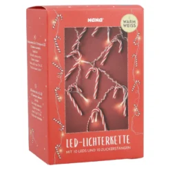 Lichterkette Zuckerstange, 10er