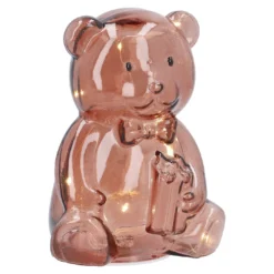 Licht-Teddy, pink, 16 cm