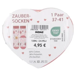Magic-Socken Mama, Herz/Blumen, Größe 37-41