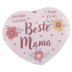 Magic-Socken Mama, Herz/Blumen, Größe 37-41