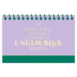Mini-Kalender Color Up 2027, Einfach mal machen