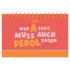 Mini-Kalender Color Up 2027, Wer A sagt