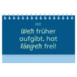 Mini-Kalender Color Up 2027, Wer früher aufgibt
