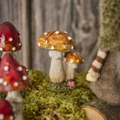 Mini-Pilz Punkte, orange/rund, 6.2 cm