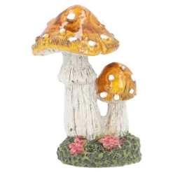 Mini-Pilz Punkte, orange/spitz, 7 cm