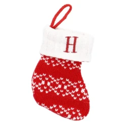 Nikolausstiefel Buchstabe, weiß, H, 18 cm
