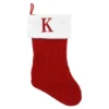 Nikolausstiefel Buchstabe, Zopf, K, 46 cm