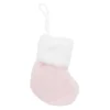 Nikolausstiefel Mini, rosa/weiß, 19 cm