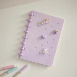 Notizbuch Charms, A5, flieder