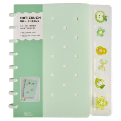 Notizbuch Charms, A5, mintgrün