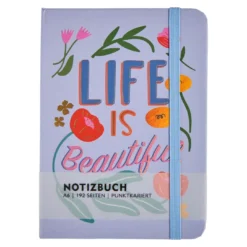 Notizbuch Floral, A6, flieder