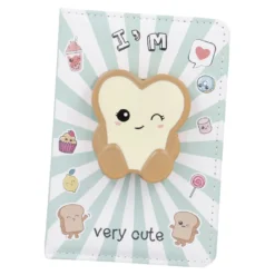 Notizbuch Kawaii, 3D-Figur/Toast