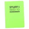 Notizbuch Neon, A5, Stuff/grün