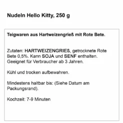 Nudeln Spruch, Hello Kitty, 250 g