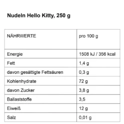 Nudeln Spruch, Hello Kitty, 250 g