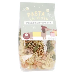 Nudeln Weihnachten, Dackel, 250 g