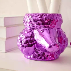 Pflanztopf Pudel, lila, 12 cm