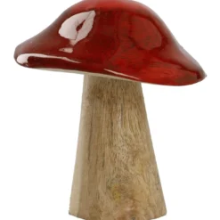 Pilz Lasur, Uni, rot, 12 cm