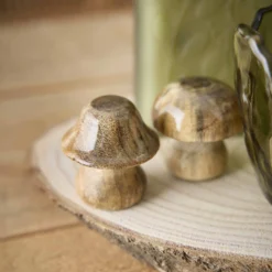 Pilz Natur/Mini, spitz/hellbraun, Höhe 5 cm