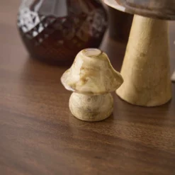 Pilz Natur/Mini, spitz/hellbraun, Höhe 5 cm